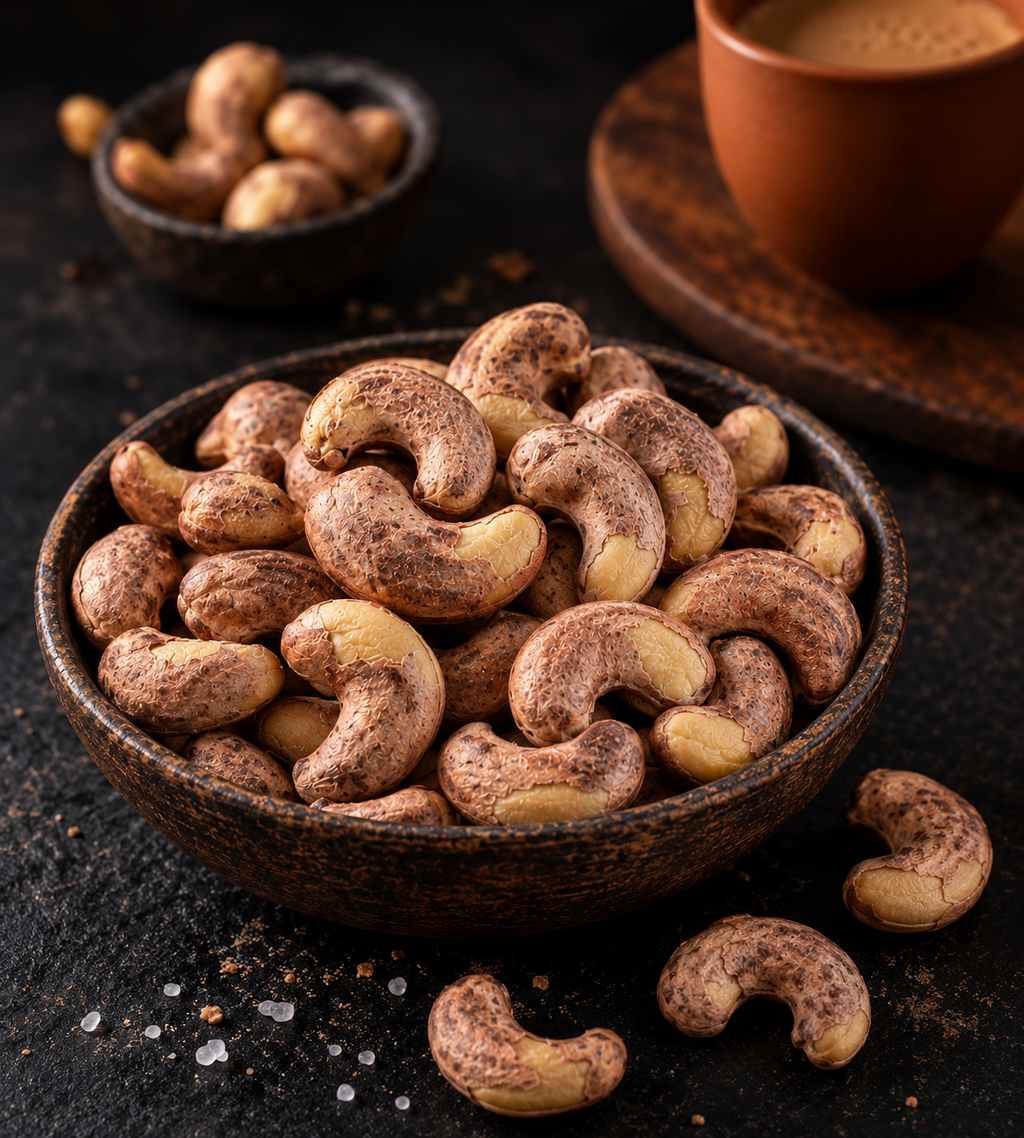Drum Roasted and Salted Cashew with Skin
