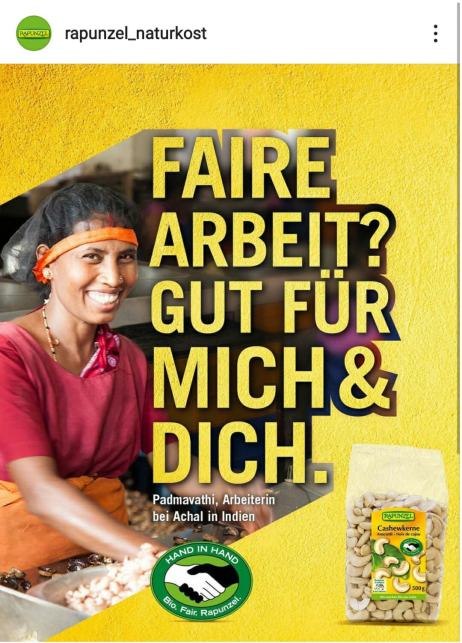Achal Organic Cashews are part of a fair trade initiative in Germany